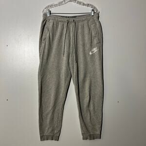 Nike Fleece Gray Jogger Active Comfy Outerwear Sweatpants Men’s Size Large